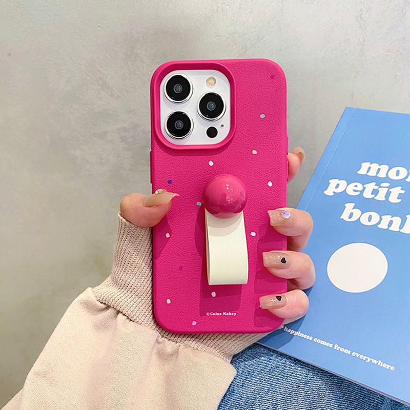 Print Finger Strap Phone Case