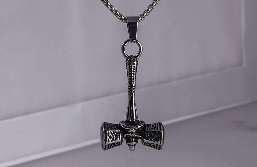 Stainless Steel Mjolnir Hammer Pendant / Necklace / Set