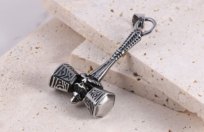 Stainless Steel Mjolnir Hammer Pendant / Necklace / Set