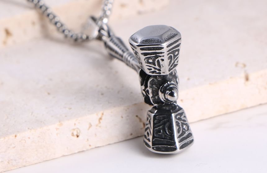Stainless Steel Mjolnir Hammer Pendant / Necklace / Set