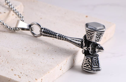 Stainless Steel Mjolnir Hammer Pendant / Necklace / Set