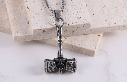 Stainless Steel Mjolnir Hammer Pendant / Necklace / Set
