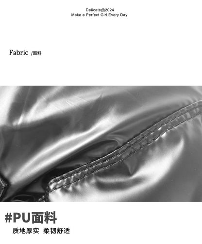 Plain Drawstring Buckled Backpack