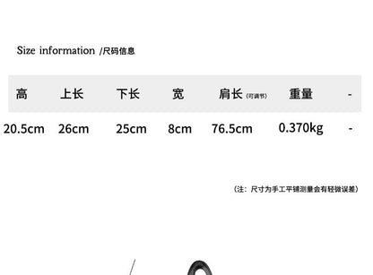 Plain Buckled Faux Leather Shoulder Bag