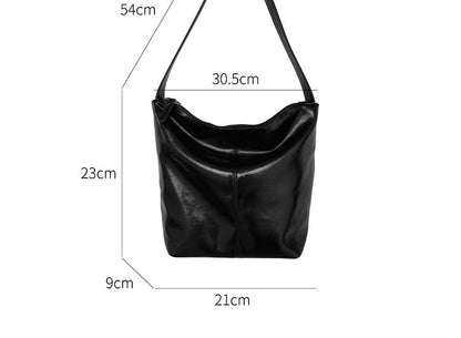 Plain Faux Leather Tote Bag