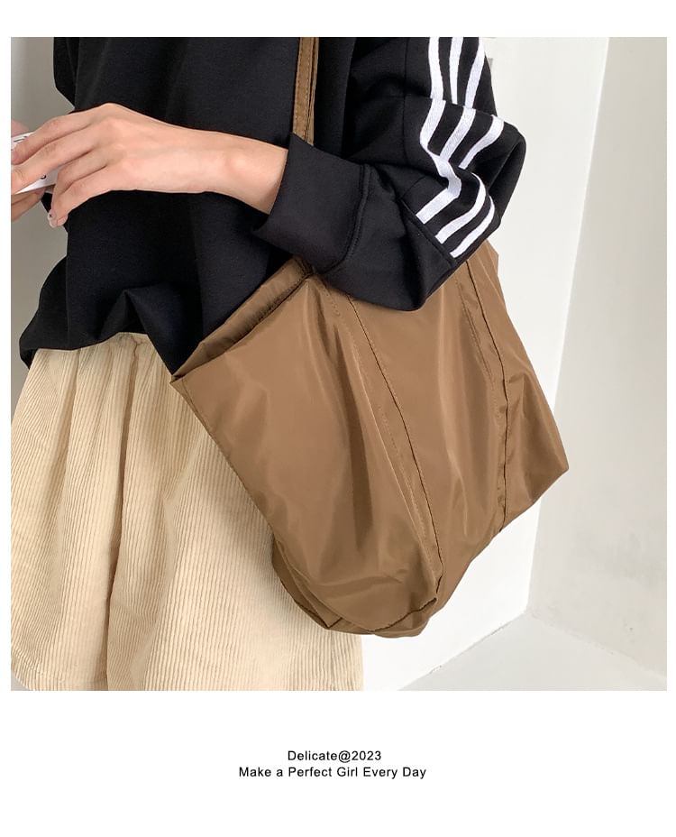 Plain Nylon Tote Bag