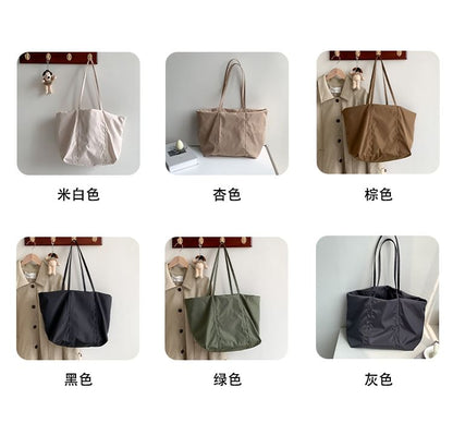 Plain Nylon Tote Bag