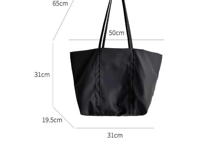 Plain Nylon Tote Bag