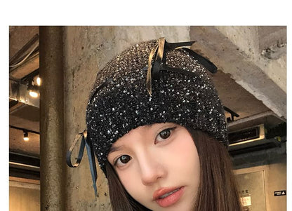 Sequin Beanie Bow