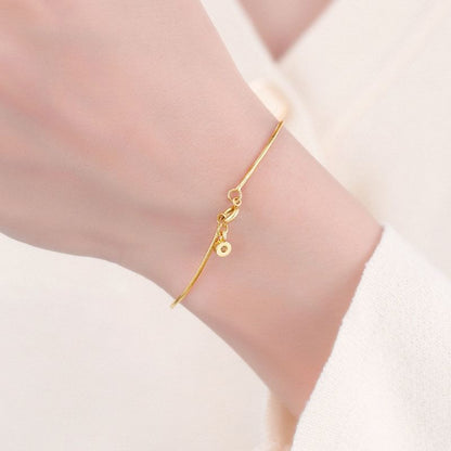 Schlangenkettenarmband mit Strasssteinen