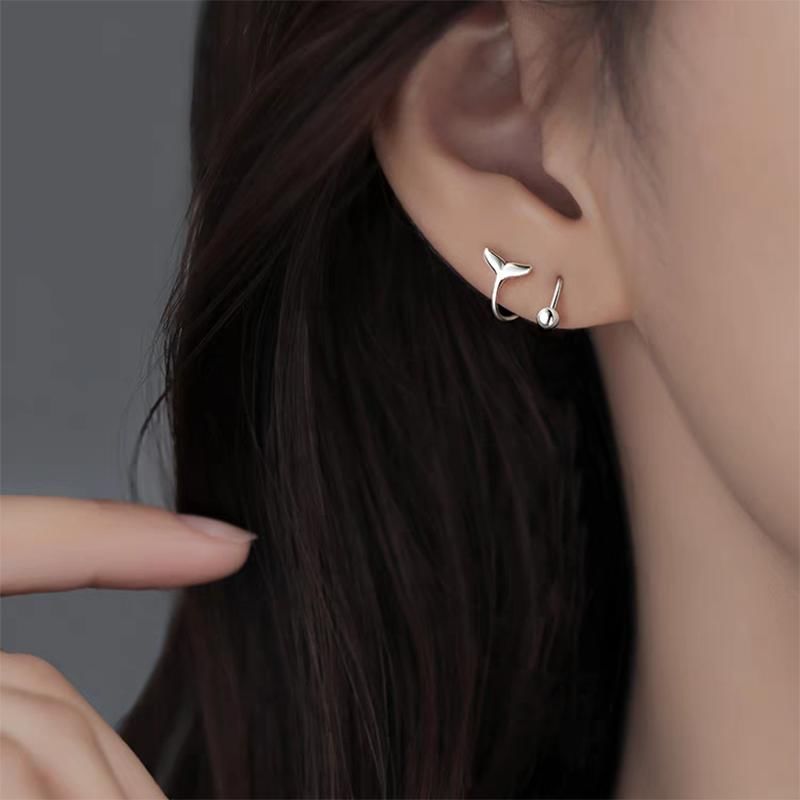 Boucle d'oreille Huggie en argent sterling 925