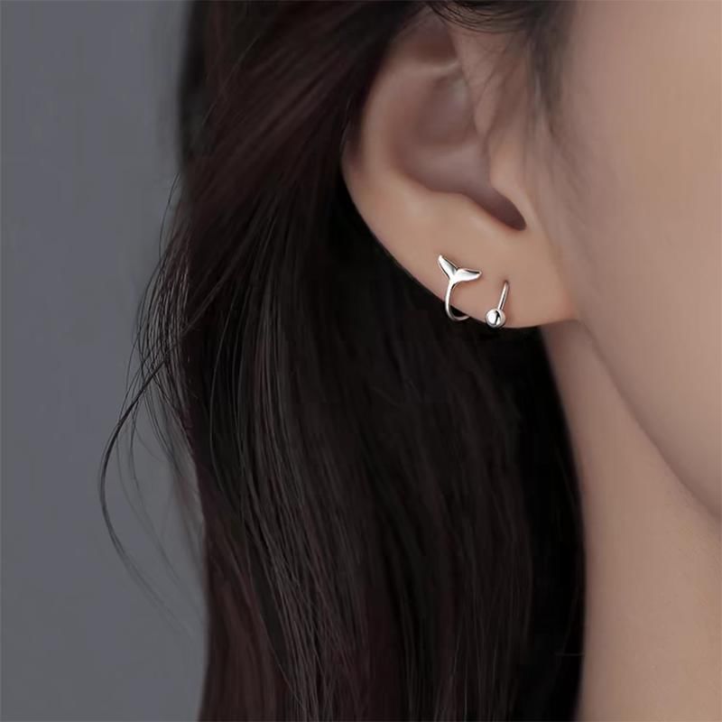 Boucle d'oreille Huggie en argent sterling 925