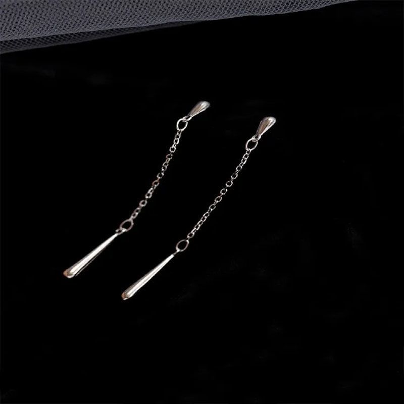 Boucles d'oreilles pendantes en argent sterling 925