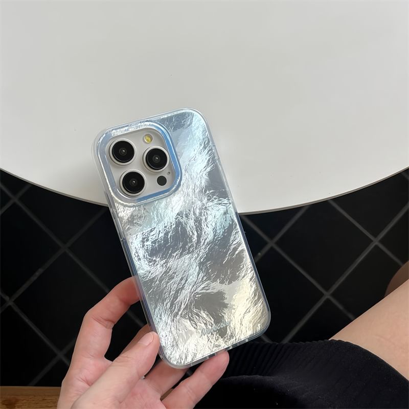 Metallic Phone Case - iPhone 15 Pro Max / 15 Pro / 15 Plus / 15 / 14 Pro Max / 14 Pro / 14 Plus / 14 / 13 Pro Max / 13 Pro / 13 / 13 mini / 12 Pro Max / 12 Pro / 12 / 12 mini / 11 Pro Max / 11 Pro / 11