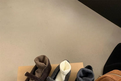 Square-Toe Mary Jane Flats