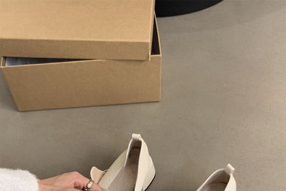 Square-Toe Chunky Heel Mary Jane Shoes