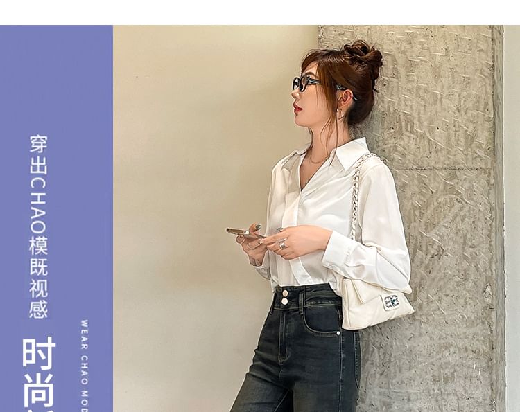 High Rise Washed Flared Jeans
