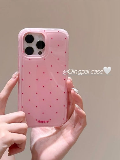 Polka Dot Phone Case - iPhone 15 Pro Max / 15 Pro / 15 Plus / 15 / 14 Pro Max / 14 Pro / 14 Plus / 14 / 13 Pro Max / 13 Pro / 13 / 13 mini / 12 Pro Max / 12 Pro / 12 / 12 mini / 11 Pro Max / 11 Pro / 11