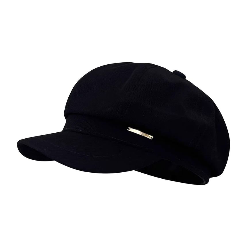 Plain Wool Newsboy Cap