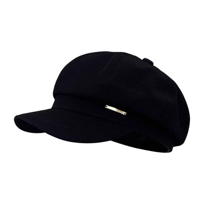 Plain Wool Newsboy Cap