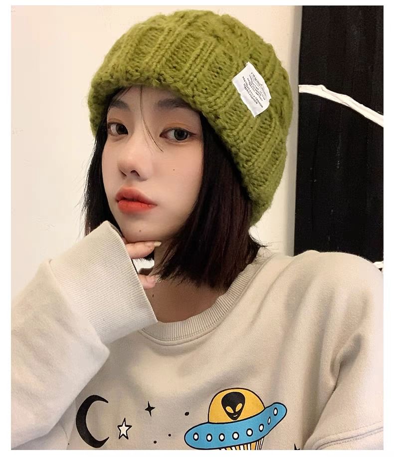 Plain Ear Fluffy Hat