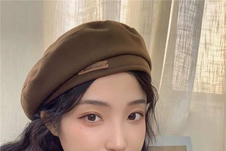 Plain Wool Blend Beret