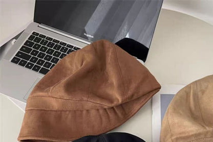 Plain Cotton Newsboy Cap