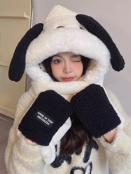 Dog Ear Hooded Scarf