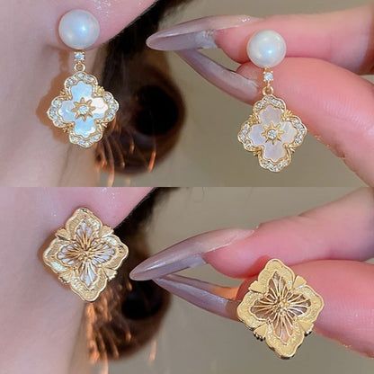 Flower Drop Earring