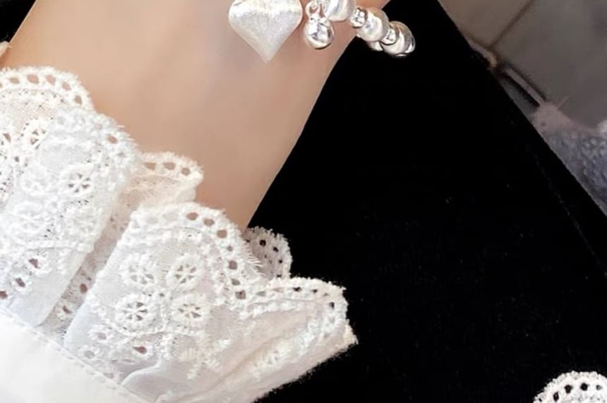 Bracelet en perles en forme de cœur