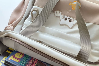 Cat Applique Crossbody Bag / Pouch / Bag Charm / Set