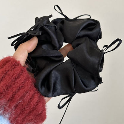 Plain Bow Accent Scrunchie