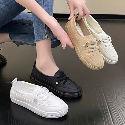 Plain Slip-On Sneakers