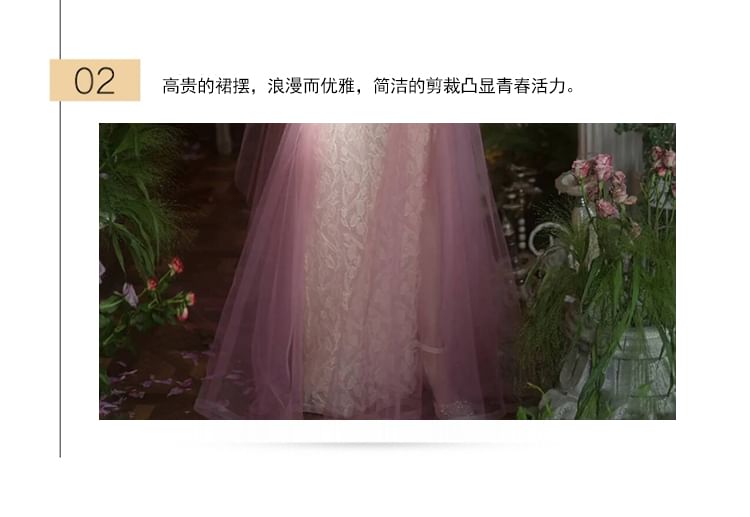 Bow Off-Shoulder A-Line Evening Gown