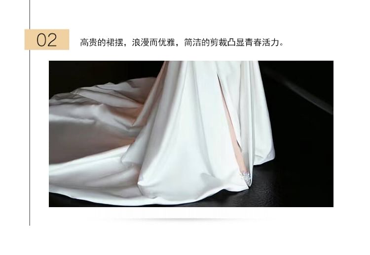 A-Line Off-Shoulder Evening Gown Rhinestone