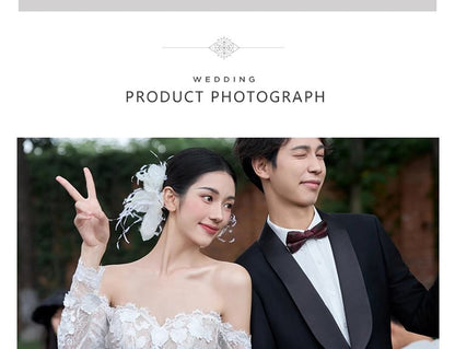 Gown Off-Shoulder Long-Sleeve Lace Wedding A-Line