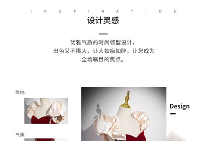 Short-Sleeve Sweetheart-Neckline Faux Pearl Strap A-Line Evening Gown