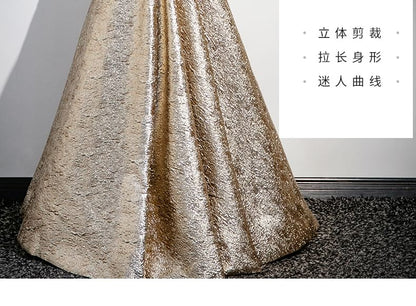 Strapless Floral Print Bow Back A-Line Evening Gown