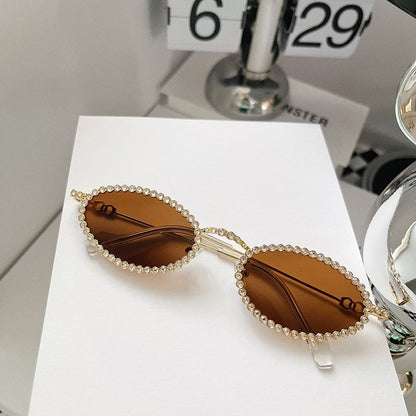 Rhinestone Cat Eye Sunglasses
