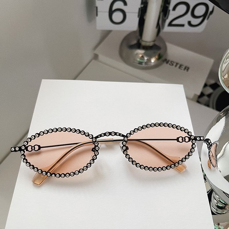 Rhinestone Cat Eye Sunglasses