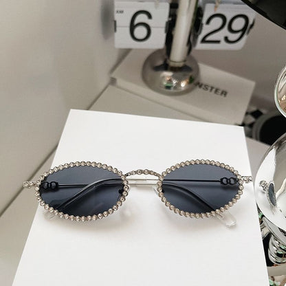 Rhinestone Cat Eye Sunglasses