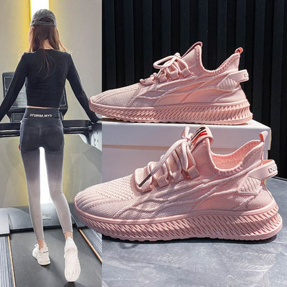 Knit Platform Sneakers