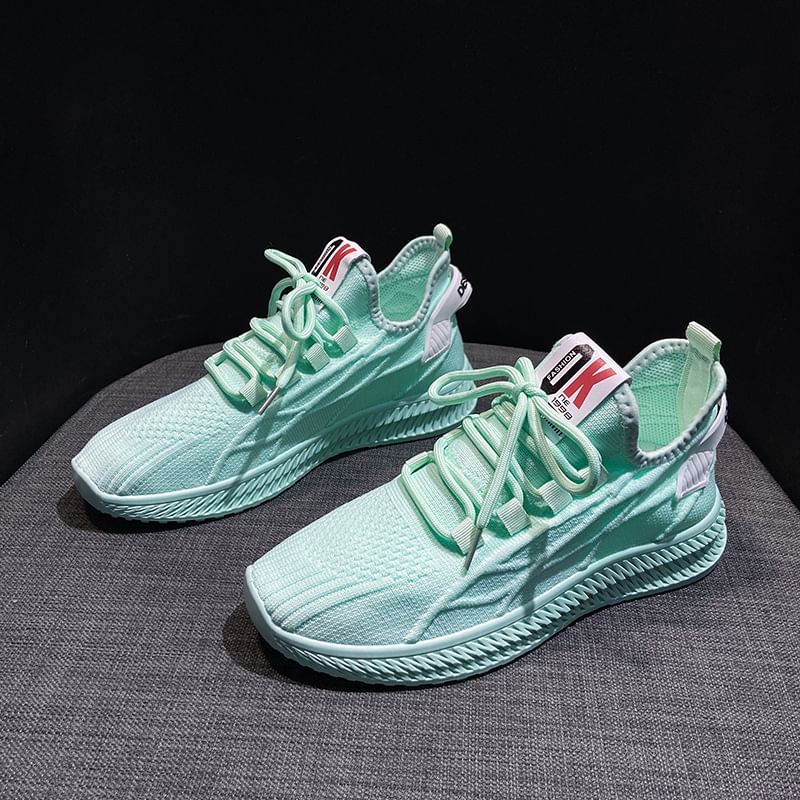 Knit Platform Sneakers