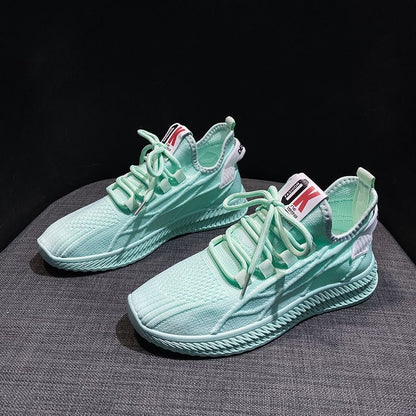 Knit Platform Sneakers