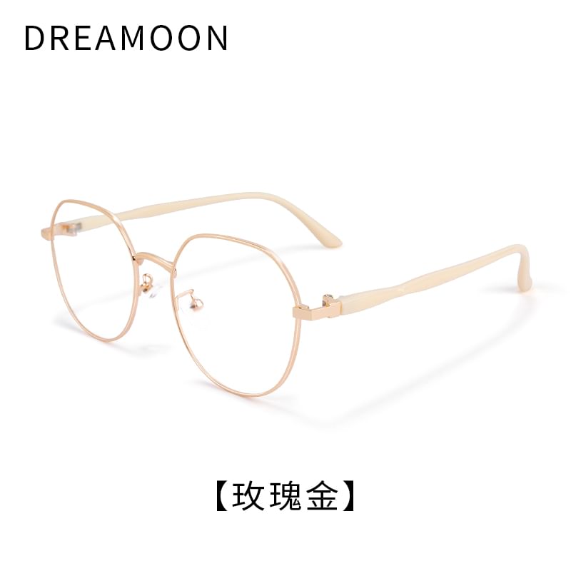 Round Metal Frame Blue Light Blocking Eyeglasses