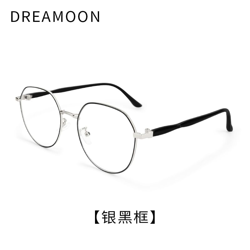 Round Metal Frame Blue Light Blocking Eyeglasses