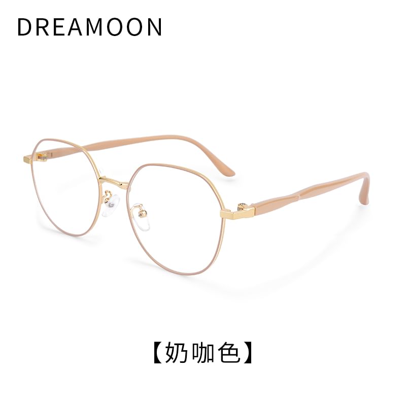 Round Metal Frame Blue Light Blocking Eyeglasses