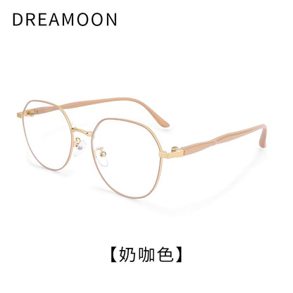 Round Metal Frame Blue Light Blocking Eyeglasses