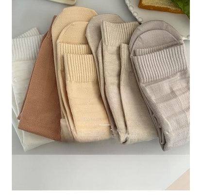 Set of 3 Pairs: Plain Socks