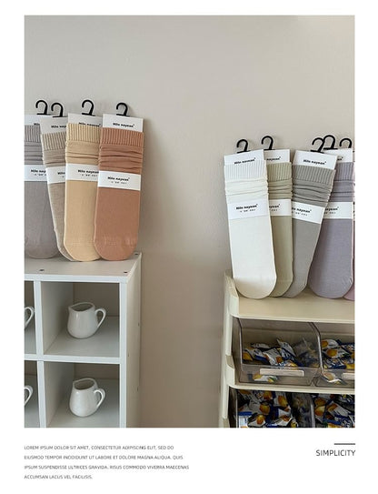 Set of 3 Pairs: Plain Socks